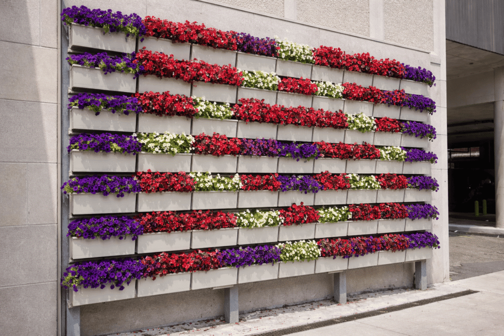 jardines verticales en edificio